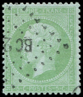 EMPIRE LAURE - 35    5c. Vert Pâle Sur Bleu, Obl. Ambulant, TTB - 1863-1870 Napoleone III Con Gli Allori