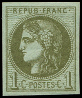 ** EMISSION DE BORDEAUX - 39C   1c. Olive, R III, Frais Et TTB - 1870 Emissione Di Bordeaux