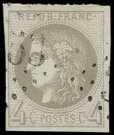 EMISSION DE BORDEAUX - 41B   4c. Gris, R II, Oblitéré GC, TB - 1870 Emissione Di Bordeaux