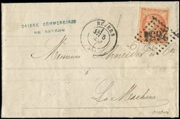 Let EMISSION DE BORDEAUX - 48d  40c. ROUGE SANG Clair, Obl. GC 2654 Sur LAC, Càd T17 NEVERS 5/5/71, TB, Cote Maury - 1870 Ausgabe Bordeaux