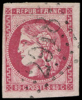 EMISSION DE BORDEAUX - 49   80c. Rose, Nuance Soutenue, Obl. GC 2918, TB - 1870 Ausgabe Bordeaux