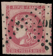 EMISSION DE BORDEAUX - 49   80c. Rose, Voisin à Droite, Obl. PC Du GC, TTB/Superbe - 1870 Emissione Di Bordeaux