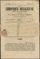 Let CERES DENTELE - 51    2c. Rouge-brun, Obl. Càd T17 TOULOUSE 11/3/76 Sur Bande Avec Journal LA CHRONIQUE RELIGIEUSE,  - 1871-1875 Cérès