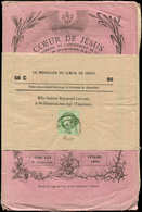 Let CERES DENTELE - 53    5c. Vert-jaune Sur Azuré, Obl. Càd T17 TOULOUSE 31/1/74 Sur Bande Avec Journal "LE MESSAGER DU - 1871-1875 Ceres