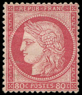 * CERES DENTELE - 57   80c. Rose, Ch. Un Peu Forte, TB - 1871-1875 Cérès