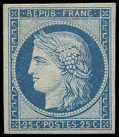 * CERES DENTELE - R60c  25c. Bleu, Granet, TB - 1871-1875 Ceres