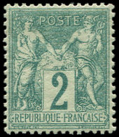 * TYPE SAGE - 62    2c. Vert, Bon Centrage, TTB - 1876-1878 Sage (Typ I)