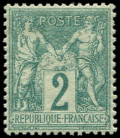 * TYPE SAGE - 62    2c. Vert, Bon Centrage, TTB - 1876-1878 Sage (Tipo I)