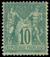 (*) TYPE SAGE - 65   10c. Vert, Bon Centrage, TB - 1876-1878 Sage (Tipo I)