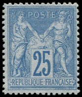 * TYPE SAGE - 79   25c. Bleu, Bien Centré, TB. C - 1876-1878 Sage (Typ I)
