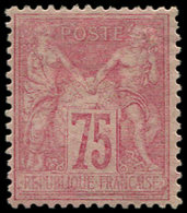 * TYPE SAGE - 81   75c. Rose, Ch. Un Peu Forte, Sinon TB - 1876-1878 Sage (Tipo I)