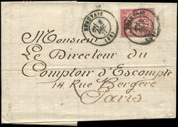 Let TYPE SAGE SUR LETTRES - N°71 Obl. Càd T17 BEAUVAIS 6/12/77 S. LAC Pour Paris, TB - 1877-1920: Periodo Semi Moderno