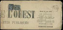 Let TYPE SAGE SUR LETTRES - N°83 Et 89 Obl. Càd ANGERS 23/5/81 Sur Journal L'UNION De L'OUEST Du 24/5/81, TB - 1877-1920: Semi-Moderne