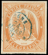 TELEGRAPHE - Télégraphe 3 : 1f. Orange, Obl. Càd BONE, TB/TTB - Telegraphie Und Telefon