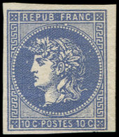 (*) ESSAIS -  1876 : Projet Gaiffe, 10c. Outremer, TB - Autres & Non Classés