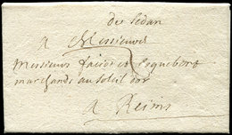 Let OBLITERATIONS PAR DEPARTEMENTS - 7/ARDENNES MP Manuscrite "de Sedan" Sur LAC De 1703, TTB - 1849-1876: Periodo Classico