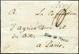 Let OBLITERATIONS PAR DEPARTEMENTS - 25/DROME MP 25/NYONS Et Cursive Dist. De Nyons Sur LAC De L'An III, TB, RR - 1849-1876: Classic Period