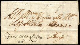 Let OBLITERATIONS PAR DEPARTEMENTS - 68/RHONE MP Manuscrite "Franc Pour Lyon" Sur LAC De 1705, TB - 1849-1876: Periodo Classico