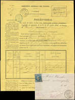 Let OBLITERATIONS PAR DEPARTEMENTS - 88/SAVOIE N°29B Obl. GC S. Env., Càd T17 CHAMBERY 20/10/69 + Procès Verbal De Saisi - 1849-1876: Période Classique