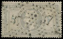 LETTRES DE PARIS - N°33 Obl. ETOILE 37, Défx, B/TB - 1849-1876: Période Classique