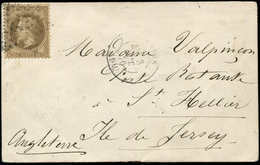 Let BALLONS MONTES - N°30 Obl. Etoile S. Carte, Càd 3/10/70 Pour St HELLIER JERSEY, TB. L'ARMAND BARBES - War 1870