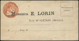 Let Guerre De 1870 -  Env. Neuve Avec Cachet Bateau Brun-rouge 10c. Monsieur E. Lorin, TB - War 1870