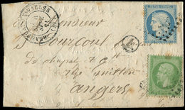 Let AFFRANCHISSEMENTS DE SEPTEMBRE 1871 - N°20 Et 37 Obl. GC S. LAC, Càd T17 BEAUFORT-EN-VALLEE 4/9/71, TB - 1849-1876: Classic Period