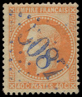 BUREAUX FRANCAIS A L'ETRANGER - N°31 Obl. GC Violet 5087 D'IBRAILA, Frappe Superbe - 1849-1876: Klassik