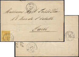 Let BUREAUX FRANCAIS A L'ETRANGER - N°92 Obl. Càd SMYRNE 30/3/83 S. LSC, Arr. Paris, TTB - 1849-1876: Periodo Classico
