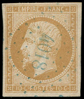 BUREAUX FRANCAIS A L'ETRANGER - N°13A Obl. PC Bleu 4018 De VARNA, TB - 1849-1876: Période Classique