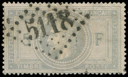 BUREAUX FRANCAIS A L'ETRANGER - N°33 Obl. GC 5118 De YOKOHAMA, Defx, B/TB - 1849-1876: Periodo Classico