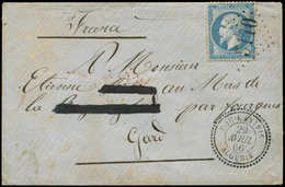 Let LETTRES ET OBLITERATIONS D'ALGERIE - N°22 Obl. GC 5110 S. Env., Càd BOU-KANIFIS 29/4/66, TB - 1849-1876: Klassik