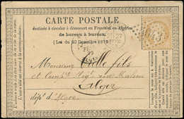 Let LETTRES ET OBLITERATIONS D'ALGERIE - N°59 Obl. Càd GC 5043 S. CP Locale, Càd MEDEAH 27/2/73, TB - 1849-1876: Classic Period