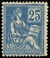 ** EMISSIONS DU XXème SIECLE - 118   Mouchon, 25c. Bleu, Nuance Foncée, Bien Centré, TB - Unused Stamps