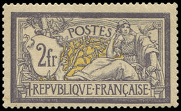 ** EMISSIONS DU XXème SIECLE - 122   Merson,  2f. Violet Et Jaune, Inf. Fente S. 1 Mm En Haut, Sinon TB. C - Unused Stamps