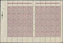 ** EMISSIONS DU XXème SIECLE - 128   Mouchon Retouché, 30c. Violet, PANNEAU De 50, Superbe - Unused Stamps