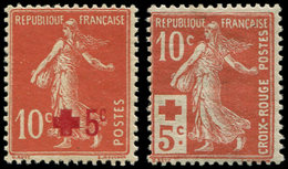 ** EMISSIONS DU XXème SIECLE - 146/47 Croix Rouge, TB - Neufs