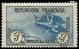 * EMISSIONS DU XXème SIECLE - 155   1ère Série Orphelins,  5f. + 5f. Noir Et Bleu, TB - Neufs