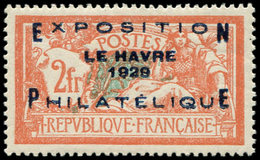 ** EMISSIONS DU XXème SIECLE - 257A  Expo Le Havre, 2f. Orange Et Vert-bleu, Excellent Centrage, TTB - Neufs