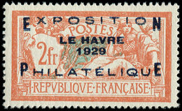 * EMISSIONS DU XXème SIECLE - 257A  Expo Le Havre, 2f. Orange Et Vert-bleu, Bien Centré, TB - Nuovi