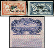 * POSTE AERIENNE - 1/2 Et 15 : Salon De Marseille Et 50f. Burelé Bdf, TB - 1927-1959 Neufs