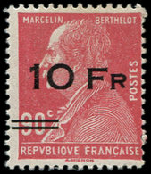 * POSTE AERIENNE - 3   10Fr. Sur 90c. Rouge, Berthelot, "ILE De FRANCE", TB - 1927-1959 Neufs