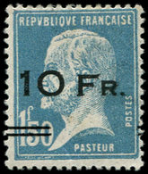 * POSTE AERIENNE - 4   10Fr. Sur 1f.50 Bleu, Pasteur "ILE DE FRANCE", Inf. Trace De Ch., TTB, Certif. Scheller - 1927-1959 Nuovi