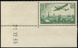 ** POSTE AERIENNE - 14b 50f. Vert FONCE, CD 21/12/35, TB - 1927-1959 Mint/hinged