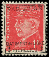 ** Poste Aérienne Militaire -  2 : Pétain 1f. Rouge, Surch. BATIMENT De LIGNE RICHELIEU, TB. C - Militärische Luftpost