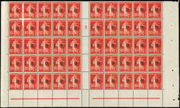 ** FRANCHISE MILITAIRE - 5    10c. Rouge, PANNEAU De 50, TB - Military Postage Stamps