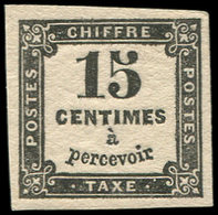 ** TAXE - 3B  15c. Noir Typo T II, TB - 1859-1959 Used