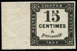 * TAXE - 4   15c. Noir Litho, Bdf, Inf. Ch., TB - 1859-1959 Gebraucht