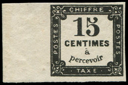 * TAXE - 4   15c. Noir Litho, Bdf, Inf. Ch., TB - 1859-1959 Usati