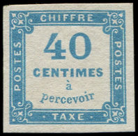 ** TAXE - 7   40c. Bleu, TB - 1859-1959 Used